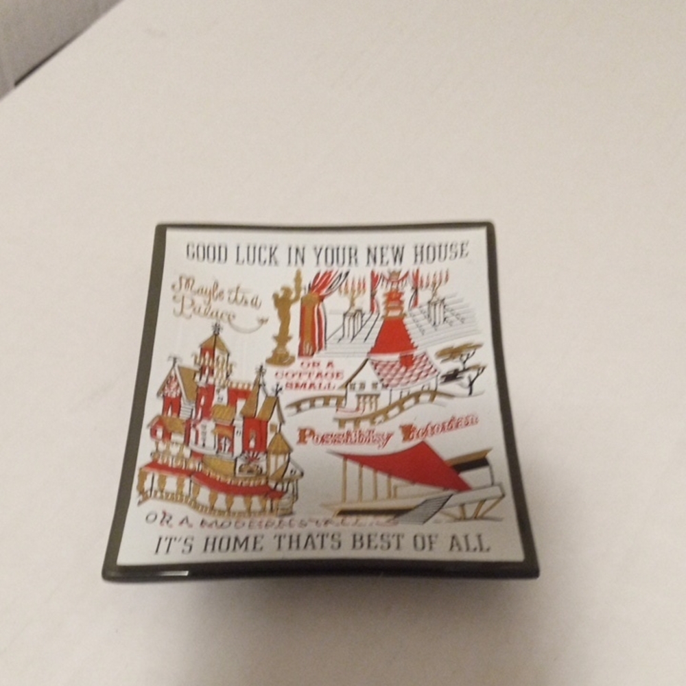 Good Luck New House Decorative Plate